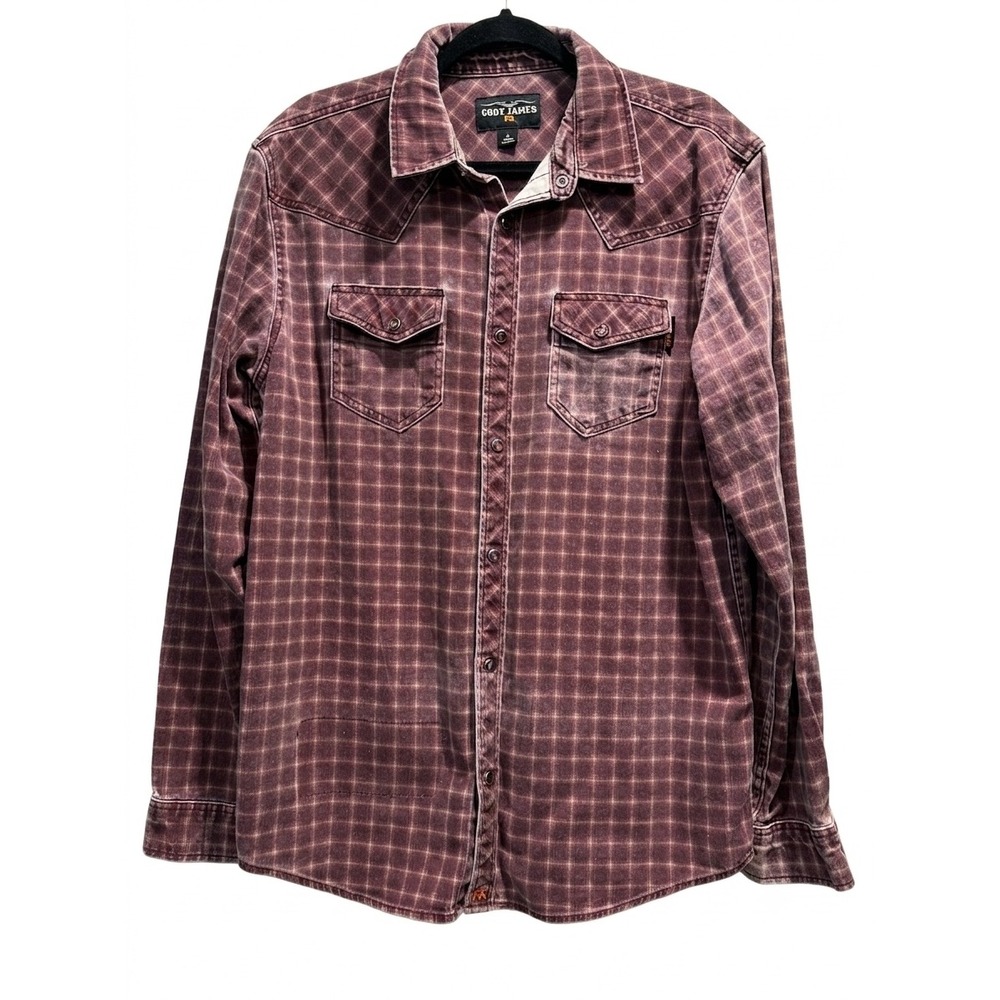 Cody James FR Mens Plaid Flame Resistant Western Work Shirt Large CJFRFA21W16